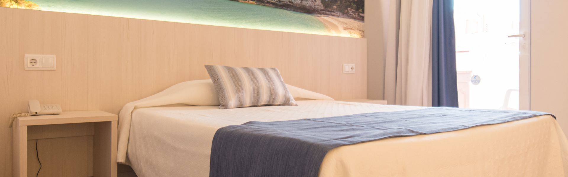 Doppelzimmer mit blick auf den garten Luna Park Hotel S'Arenal